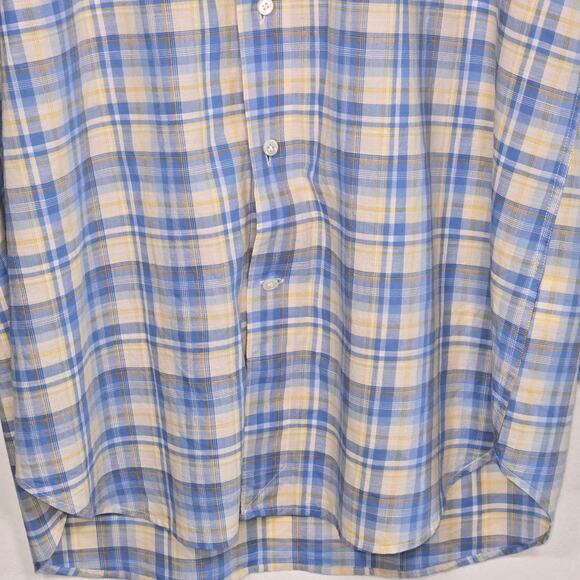 Peter Millar Men's Long Sleeve Summer Chambray Button Down Shirt. Size Large. - Picture 4 of 6